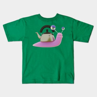 Angry Snail Pot Kids T-Shirt